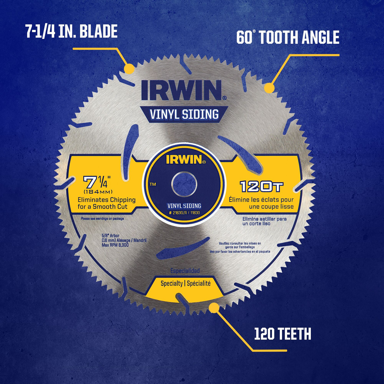 7-1/4" 120T Marathon® Circular Saw Blade   11830