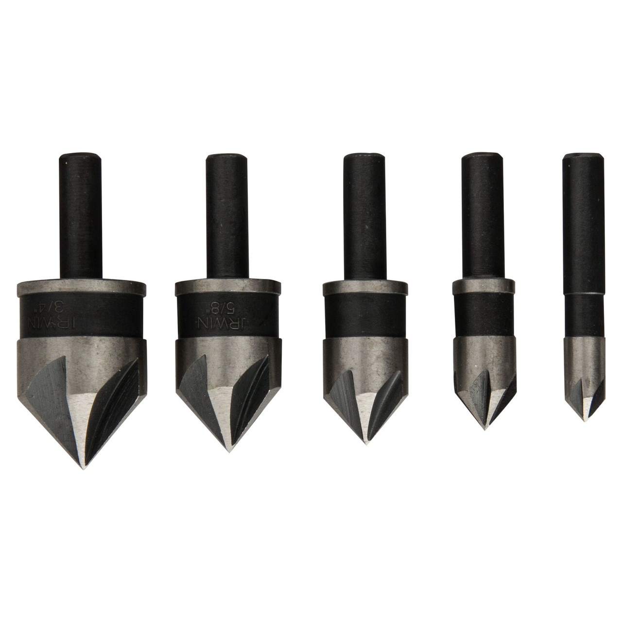 5 Pc. 82° High Speed Steel Countersink Bit Set   1877791