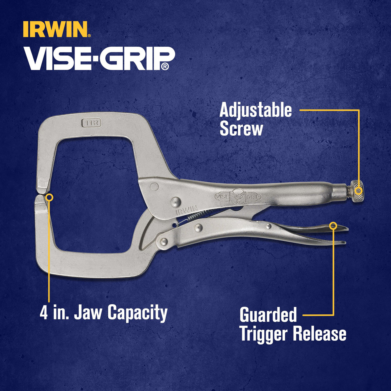 11"  Vise-Grip® Locking C-Clamp w/ Regular Tips   19