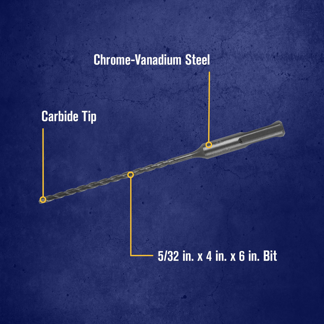 5/32 x 4 x 6" SDS-Plus® Hammer Drill Bit   322002