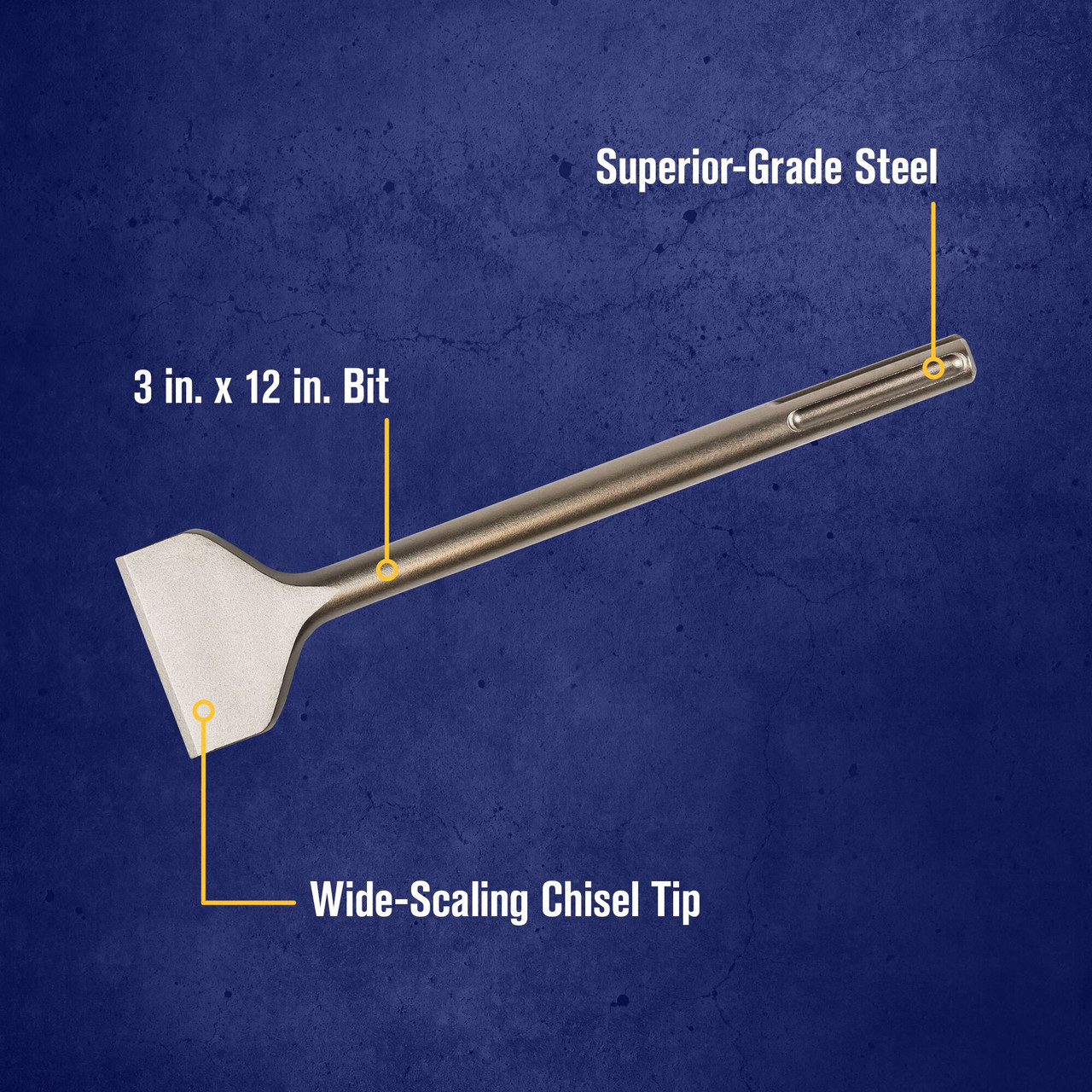 3 x 12" Scaling Chisel SDS-MAX® Hammer Bit   332010