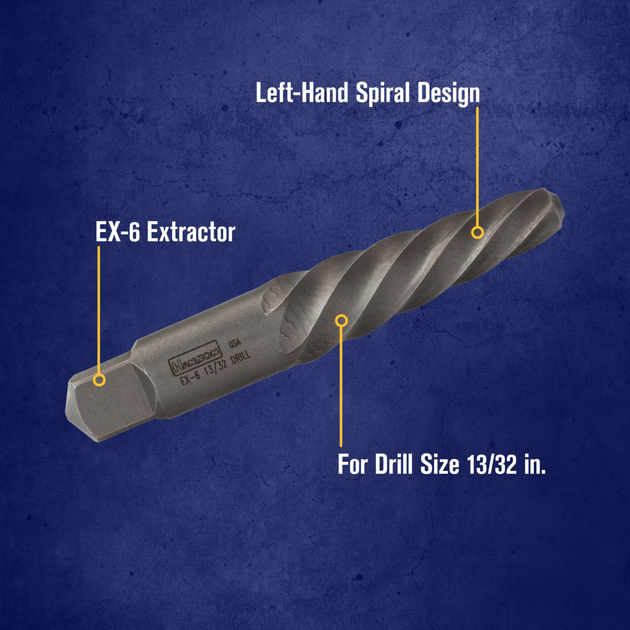 Hanson® EX-6 Spiral Flute Extractor   52406