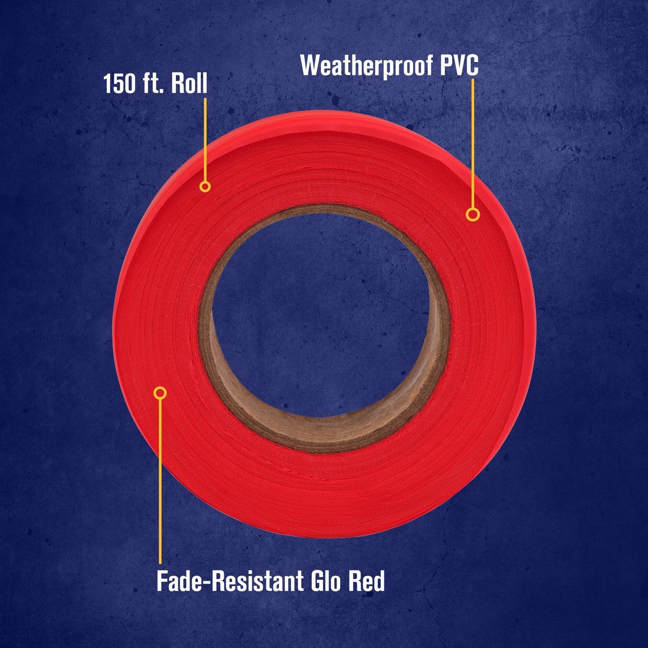Strait-Line® 150' Fluorescent Red Flagging Tape   65601