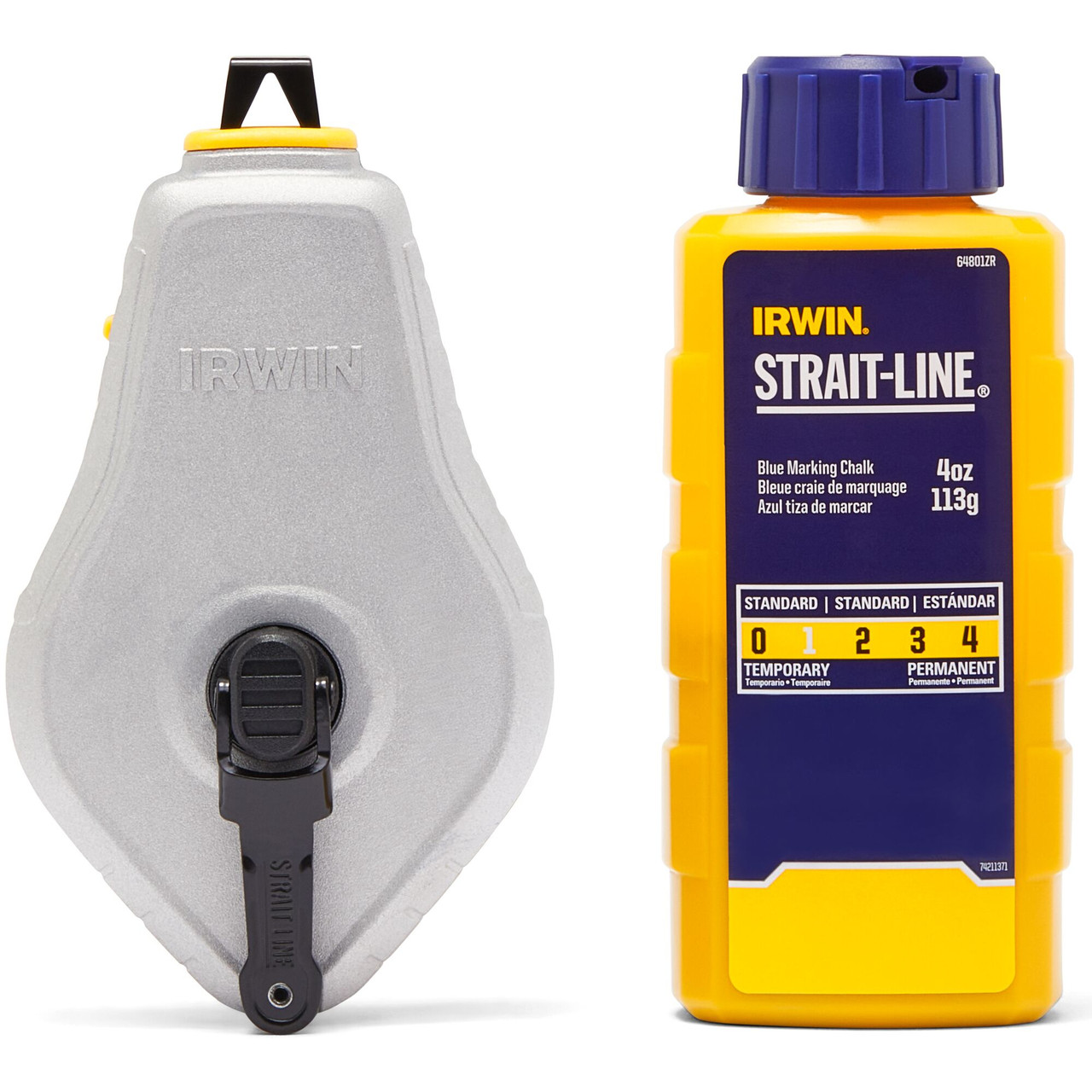 Strait-Line® Classic Aluminum Chalk Reel w/ Blue Chalk   IWHT48441BC