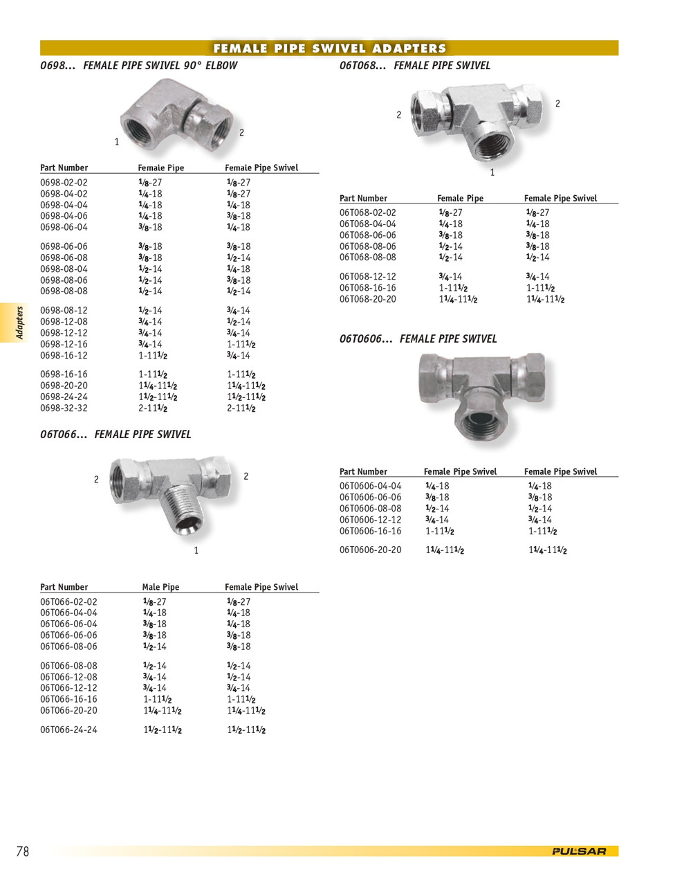 1 x 3/4" Steel Female NPT - Female NPSM Swivel 90° Elbow  0698-16-12
