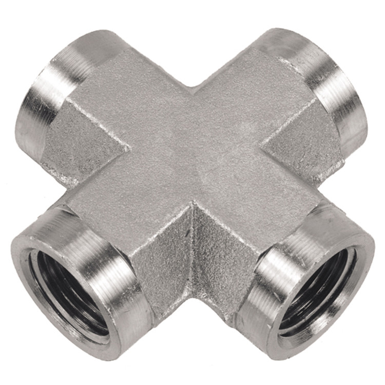 1-1/2" Steel Female NPT Cross  08X88-24-24