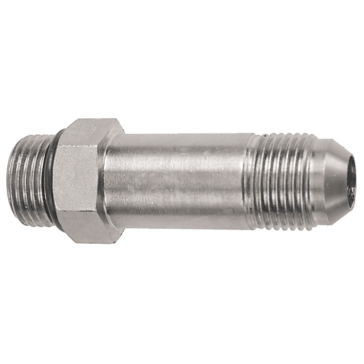 7/16"-20 x 1/4" Steel Male ORB - Male 37° JIC Extended Connector  1115L-04-04