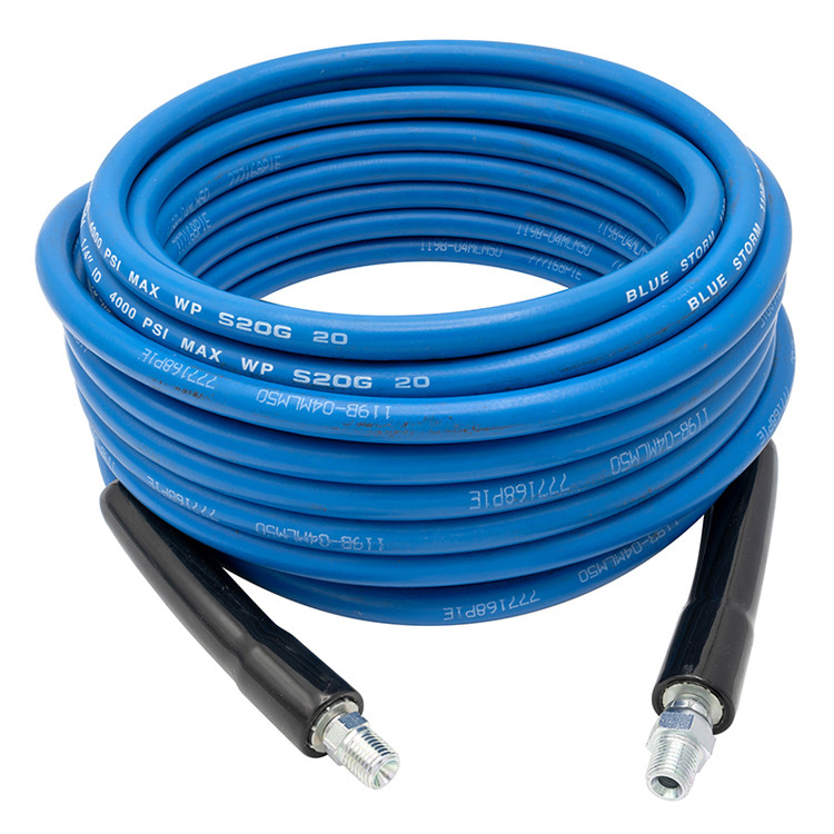 1/4 x 1/4" x 25' Blue Storm Carpet Cleaning Hose Assembly   119B-04MLM25