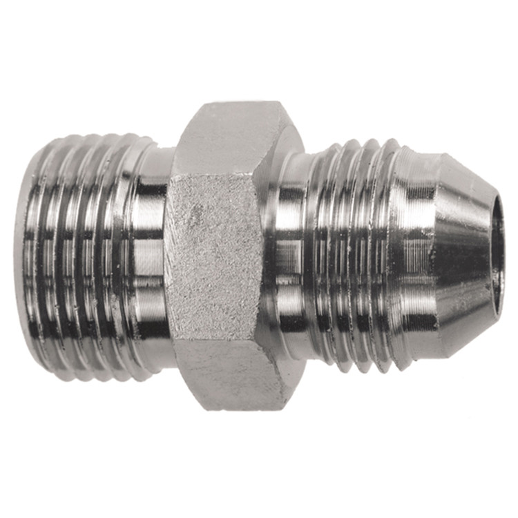 1-3/16"-12 x 3/4" Steel Male ORFS - Male 37° JIC Connector  15093-12-12