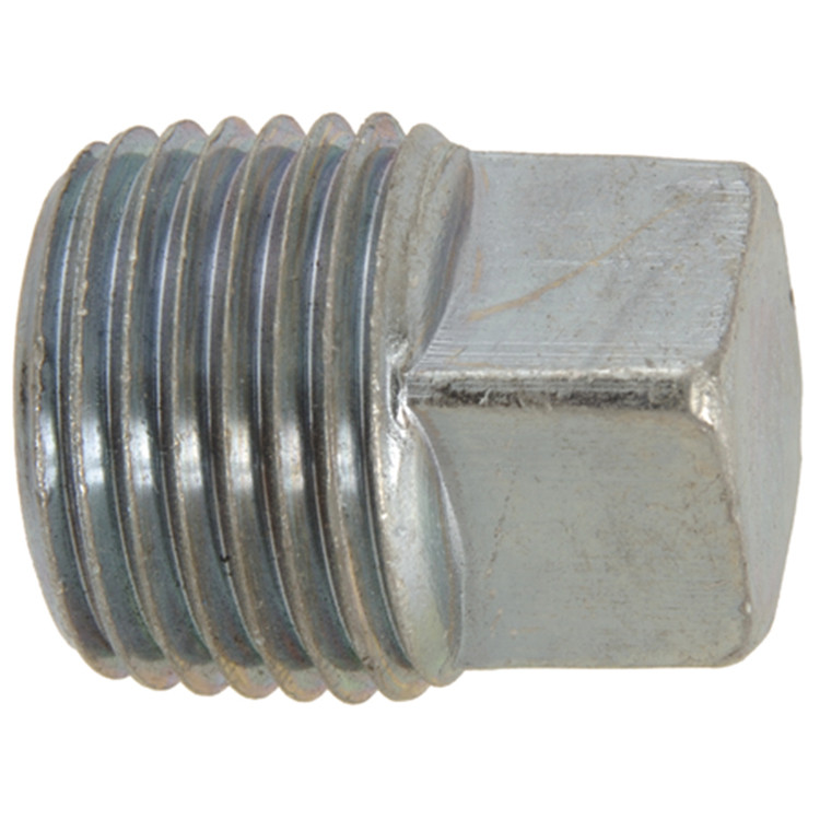 1/2" Steel Male NPT Square Head Plug  1600S-08
