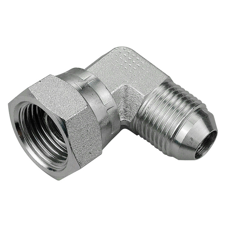 3/8 x 3/8" Steel Female BSPP Swivel - Male JIC 90° Elbow   26915-06-06