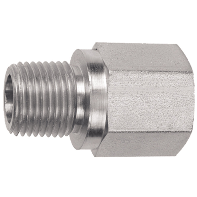 1/2 x 1/4" Steel Male NPT - Female BSPP   28016-08-04
