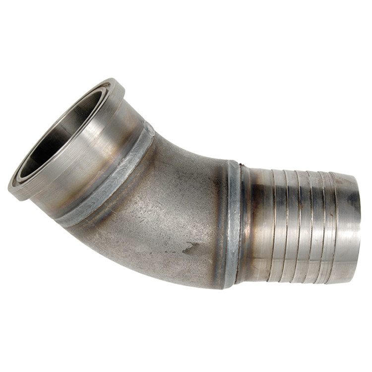 2 x 1-1/2" (2.38" Flange) Pulsar 3400 Series Hose Barb - Code 61 Flange 45° Elbow  3449-24-32