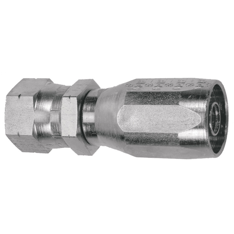 3/16 x 1/4" Pulsar 3500 Series Reusable Hose End - Female 45° SAE Swivel  3504-04-04