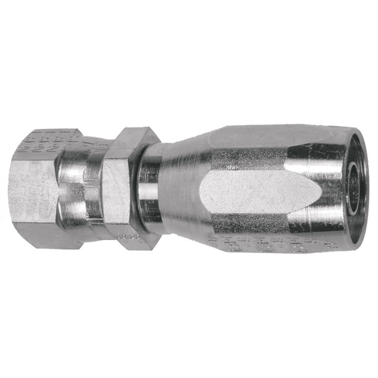 3/16 x 1/4" Pulsar 3500 Series Reusable Hose End - Female 37° JIC Swivel  3505-04-04