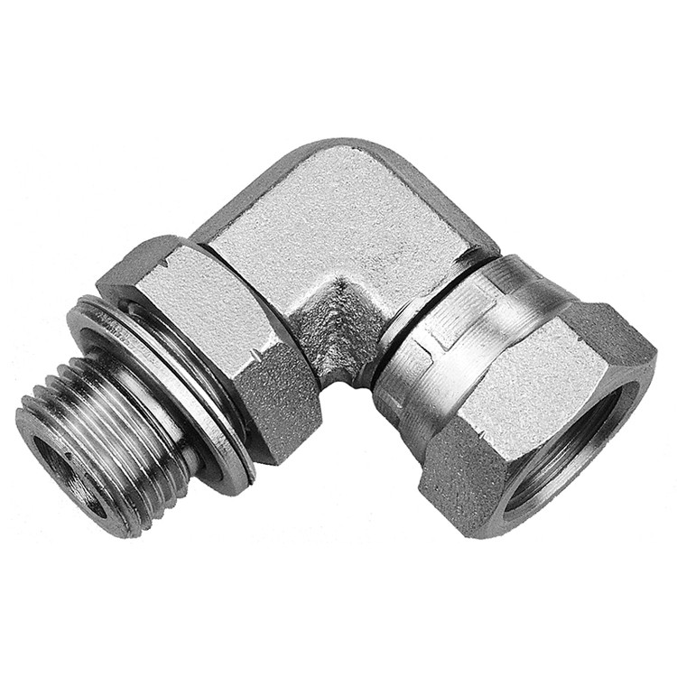 3/8 x 3/8" Male BSPP Port - Female BSPP Swivel 90° Elbow   36926A-06-06