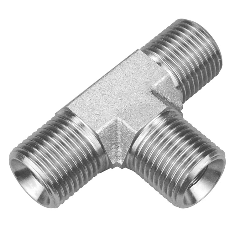 1/8 x 1/8 x 1/8" Male BSPP - Male BSPP - Male BSPP Tee   36T36-02-02