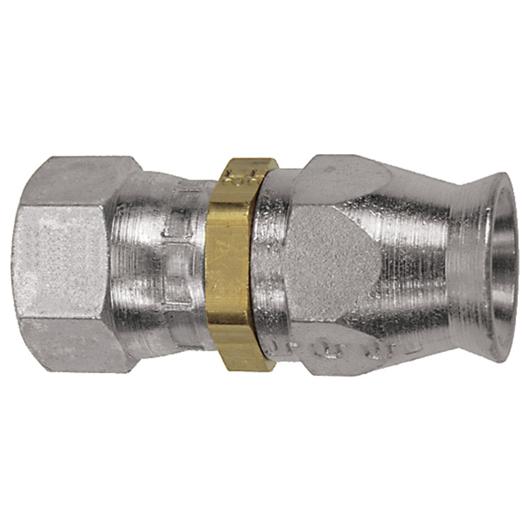 5/16 x 3/8" Pulsar 4100 Series Teflon® Reusable End - Female 37° JIC Swivel  4105-06-06