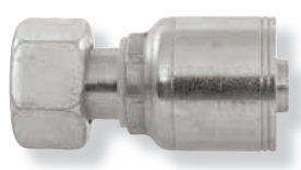 1/4 x M18-1.5 Pulsar 4200 Series Hose Crimp - Female Metric Swivel  42063L-12-04