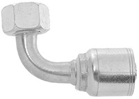 1 x 1" Pulsar Stainless Steel 4400 Series Hose Crimp - Female BSPP Swivel 90° Elbow  44926SS-16-16