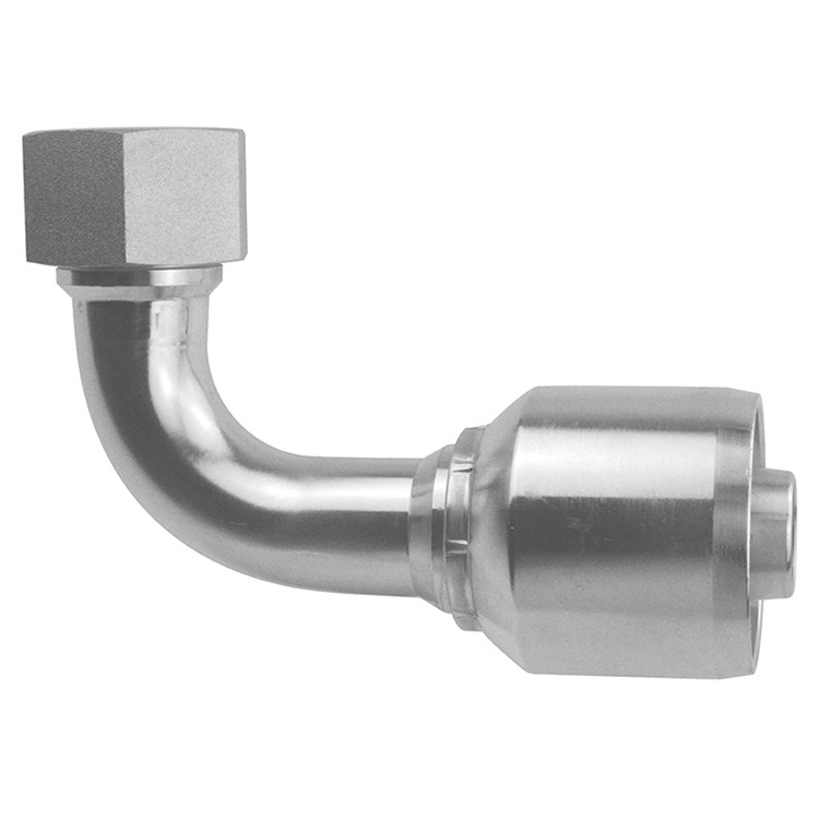 1-1/4 x 1-1/4" Pulsar 4600 Series Hose Crimp - Female 37° JIC Swivel 90° Elbow  4695-20-20