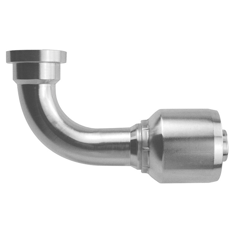 1-1/4 x 1-1/4 (2.13" Flange) Pulsar 4600 Series Hose Crimp - Code 62 Flange 90° Elbow  4699H-20-20