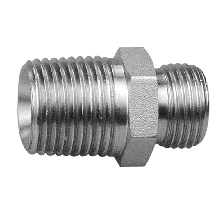 3/8" x M18-1.5 Steel Male NPT - Male Metric   73016S-06-10