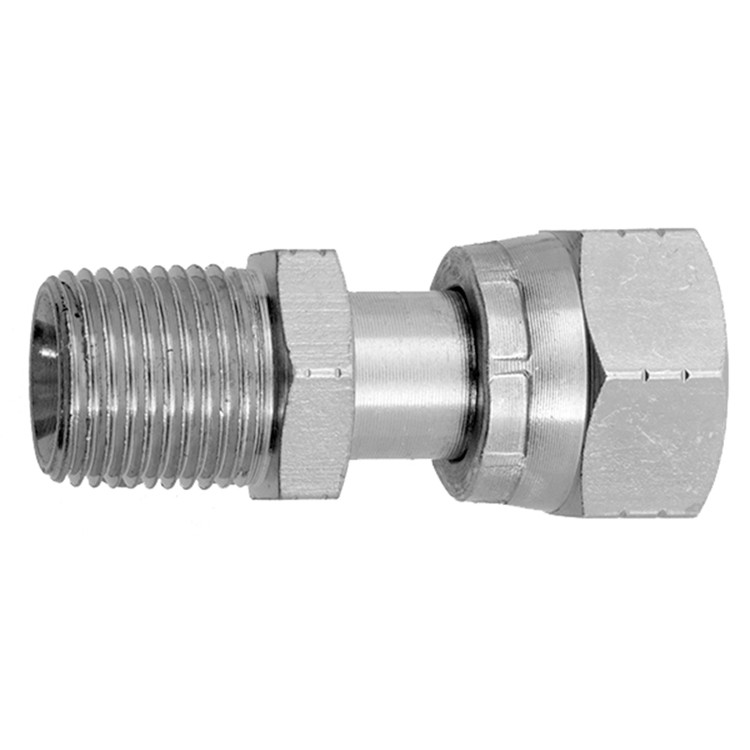 1/2 x 1"-14 Steel Male NPT - Female ORFS Connector  83016-08-10
