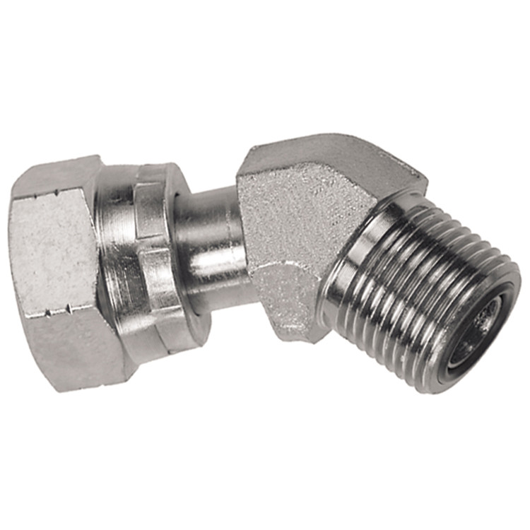 9/16"-18 x 9/16"-18 Steel Female ORFS - Male ORFS 45° Elbow  83493-04-04