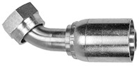 1-1/2 x 2"-12 Pulsar 9600 Series Hose Crimp - Female ORFS Swivel 45° Elbow  96483-24-24