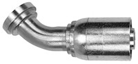 1-1/4 x 1-1/4" (2.00" Flange) Pulsar 9600 Series Hose Crimp - Code 61 Flange 45° Elbow  9649-20-20