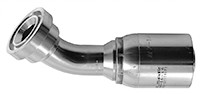 1-1/4 x 1-1/2" (2.50" Flange) Pulsar 9600 Series Hose Crimp - Code 62 Flange 45° Elbow  9649H-24-20