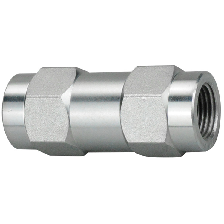 1/4" Steel 5075 PSI Female NPT Check Valve - 5 PSI Crack  CV0808-04