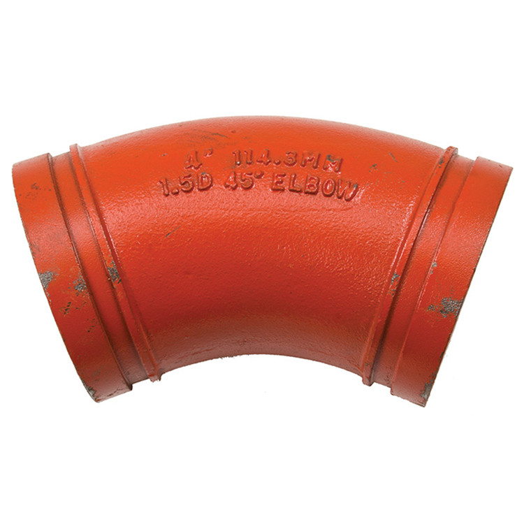 3" Grooved Pipe 45° Long Radius Elbow  G0848VL-300-300