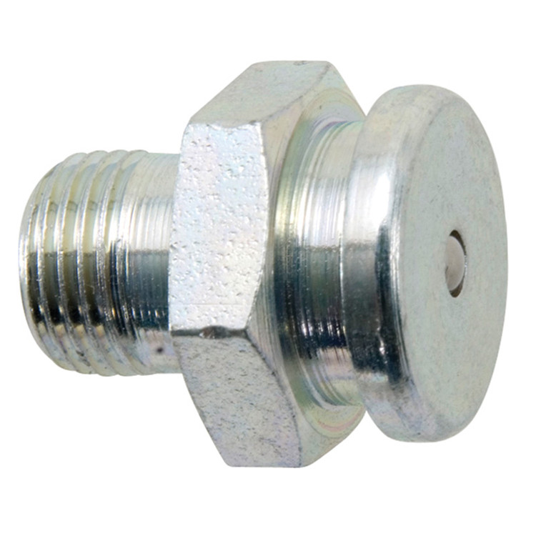 1/8 x 5/8" Male NPT - Button Grease Head Nipple  G14NPT-02