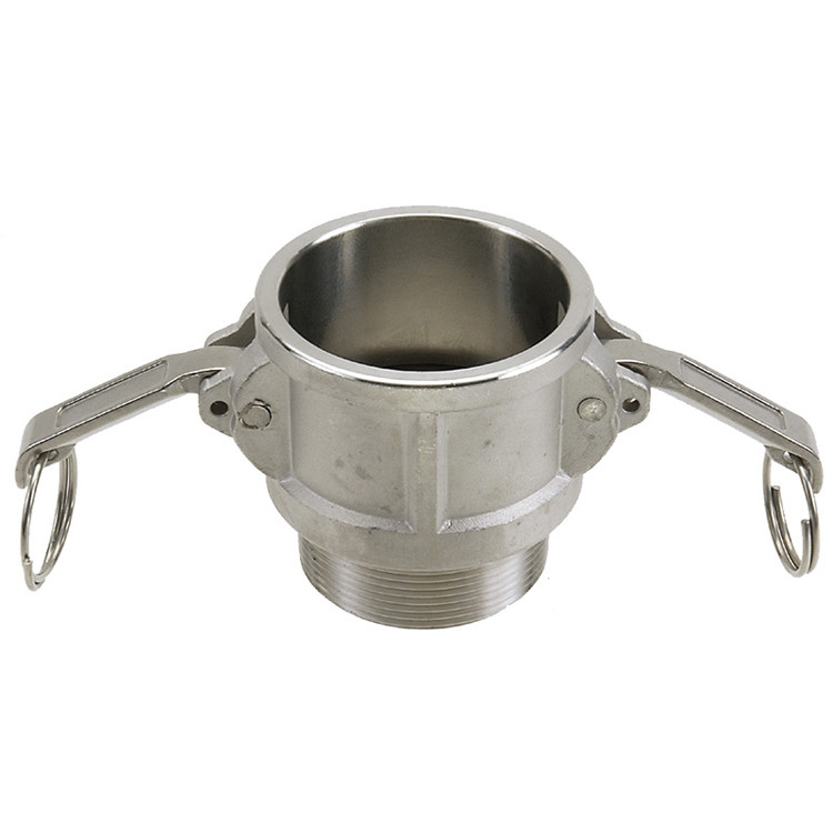 3" Stainless Type B Female Camlock - Male NPT  G65SSB-300