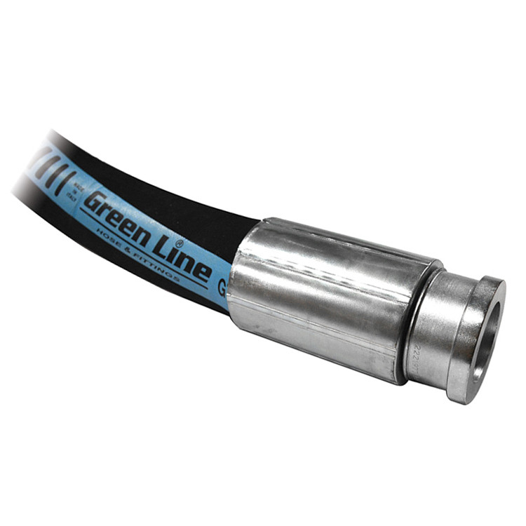 2-1/2" x 50' Wire Reinforced Concrete Placement Hose Assembly   G784-250HH50