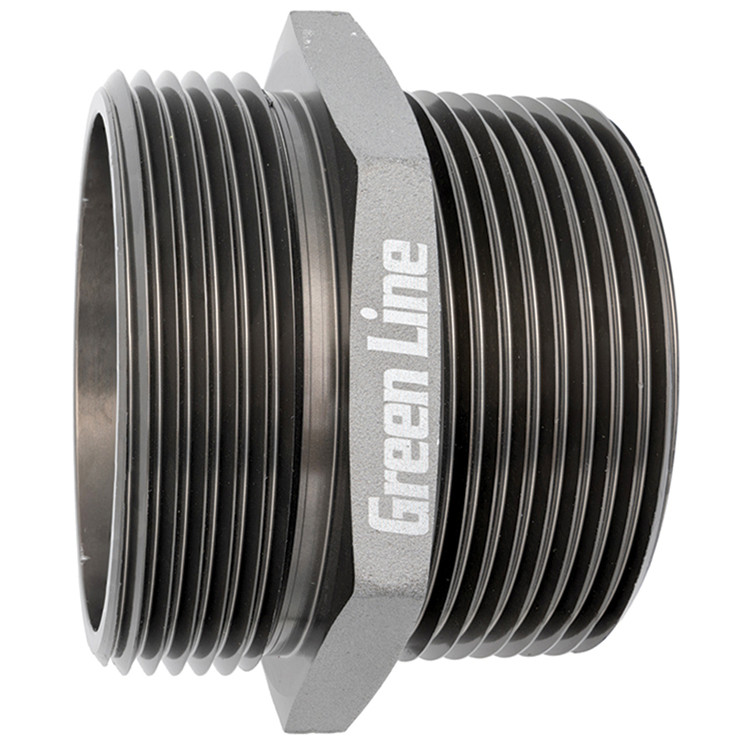 2 x 2-1/2" Hardcoat Aluminum Male NS1 - Male NPT  G81NS1-200