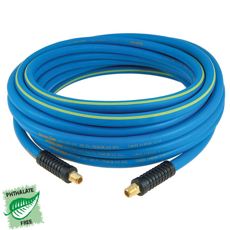 3/8 x 1/4" x 100' Premium Air Hose Assembly w/ Bend Restrictors   G924-038M44M100