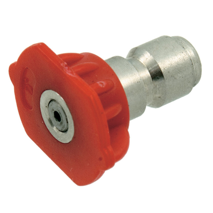 Red 0° Angle 4.0 Orifice Pressure Wash Spray Tip  PW-S00-4