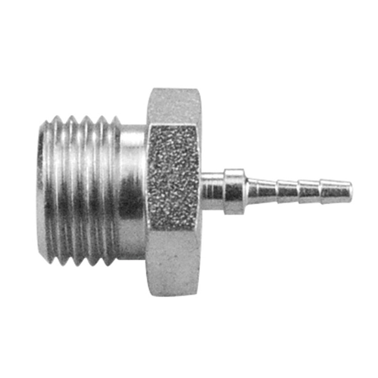 2mm x 9/16"-18 Pulsar T1000 Series Hose Barb - Male ORFS  T10093-04-02M