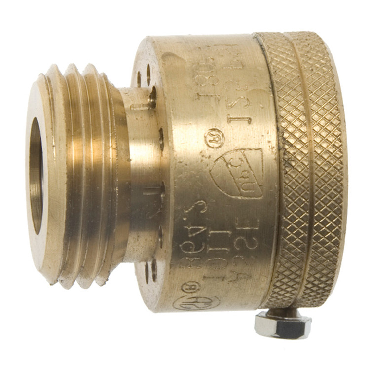 3/4"-11.5 Brass Male Water Hose - Check Valve  V10-1707CV