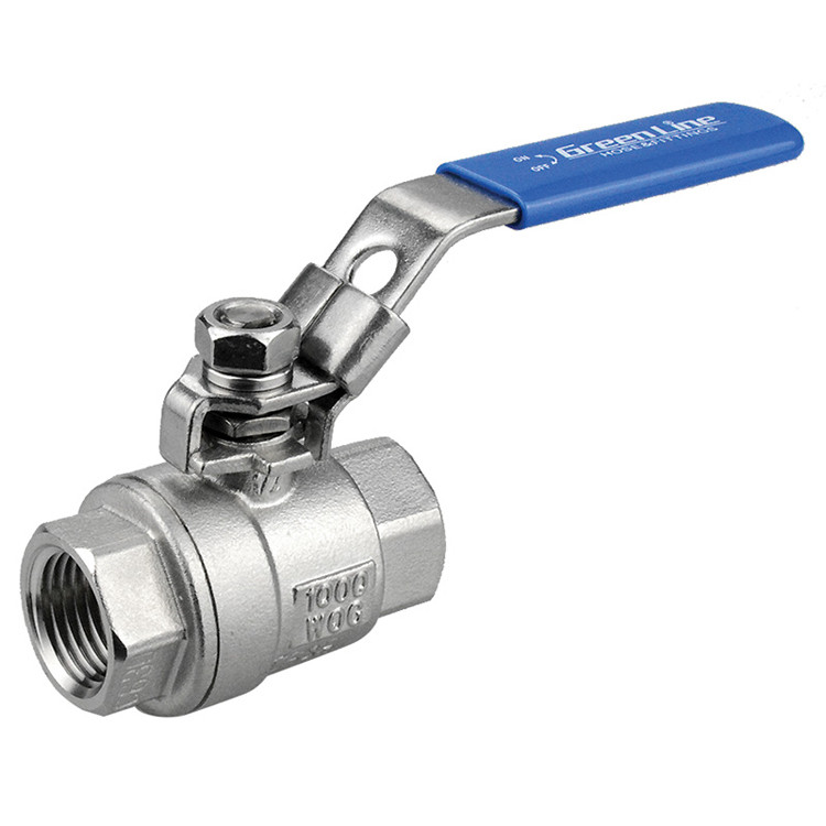 1-1/2" Stainless Steel Full Port 1000 PSI Female NPT Ball Valve  V412-150