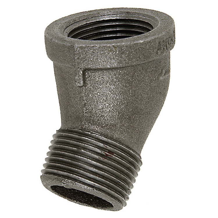 4" Sch. 40 Black Iron Male NPT - Female NPT 45° Street Elbow   G1648M-400-400