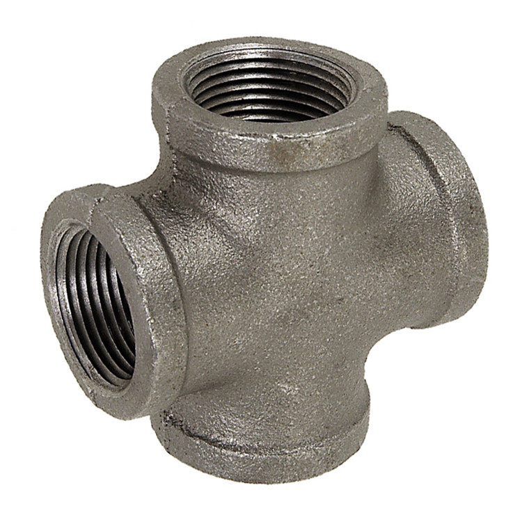 1-1/4" Sch. 40 Black Iron Female NPT Cross   G08X88M-125-125