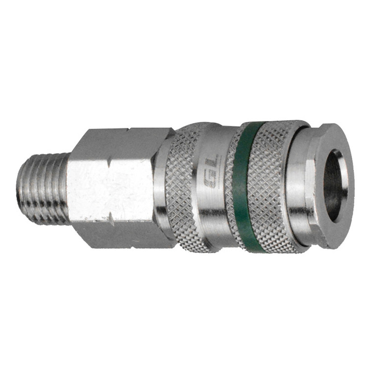 1/4 x 3/8" Steel CEJN Pneumatic Coupler - Male NPT   CH61-03