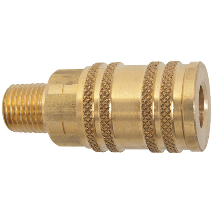 1/4 x 3/8" Brass ARO 210 Pneumatic Coupler - Male NPT   C37-03B