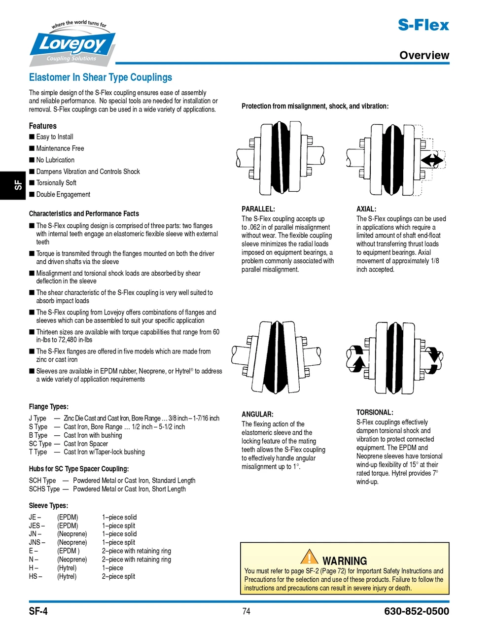 #7 x 1" Shaft Sure-Flex® Coupling Half   7S-FLNG-1"-1/4X1/8KW