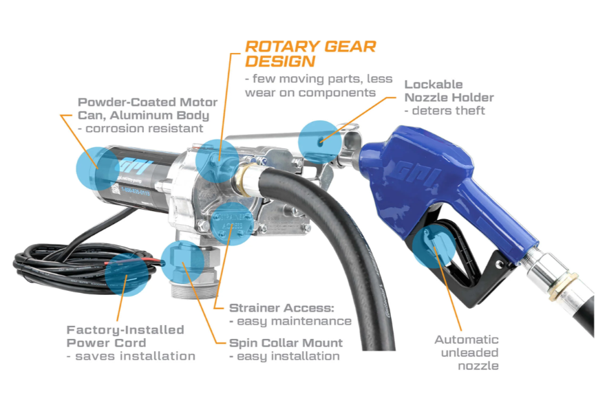 18 GPM 12V M-180® Series Fuel Transfer Pump   110300-2