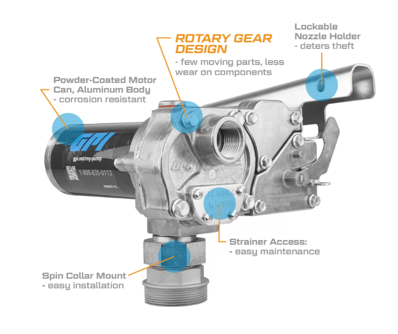 18 GPM 12V M-180® Series Fuel Transfer Pump   110300-7